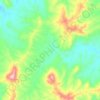 Mapa topográfico Cannon Creek, altitud, relieve