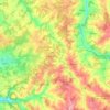 Mapa topográfico Terres-de-Haute-Charente, altitud, relieve
