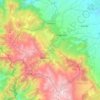 Mapa topográfico Tangmarg, altitud, relieve