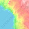 Mapa topográfico Ii, altitud, relieve