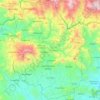 Mapa topográfico Morazán, altitud, relieve