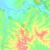 Mapa topográfico Sandhol, altitud, relieve