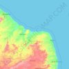 Mapa topográfico Rio Grande do Norte, altitud, relieve