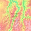 Mapa topográfico Hells Canyon Wilderness, altitud, relieve