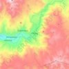 Mapa topográfico Chivay, altitud, relieve