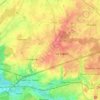Mapa topográfico 7070, altitud, relieve