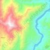 Mapa topográfico La Fragua, altitud, relieve
