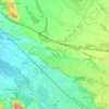 Mapa topográfico Lescar, altitud, relieve