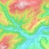 Mapa topográfico Fischbach, altitud, relieve