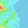 Mapa topográfico Shellharbour, altitud, relieve