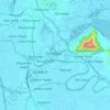 Mapa topográfico Srinagar (South), altitud, relieve