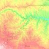 Mapa topográfico Mellette County, altitud, relieve