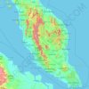 Mapa topográfico Malaysia - Kuala Lumpur Timezone, altitud, relieve