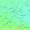 Mapa topográfico Patna, altitud, relieve