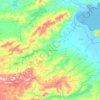 Mapa topográfico Délégation Ghezala, altitud, relieve