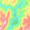 Mapa topográfico Embalse de Tranco de Beas, altitud, relieve