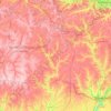 Mapa topográfico Кропивницкий район, altitud, relieve