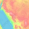 Mapa topográfico Provincia de Tabuk, altitud, relieve