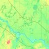 Mapa topográfico Clear Lake Township, altitud, relieve