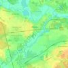 Mapa topográfico Обухово, altitud, relieve