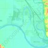 Mapa topográfico Big Sioux Township, altitud, relieve