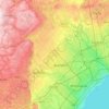 Mapa topográfico Peel Region, altitud, relieve