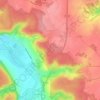 Mapa topográfico Le Boulay-Morin, altitud, relieve