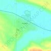 Mapa topográfico Ponteix, altitud, relieve