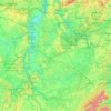 Mapa topográfico Mosel, altitud, relieve