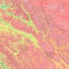 Mapa topográfico Ladakh Range, altitud, relieve