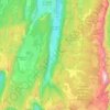 Mapa topográfico Saint-Agnan-en-Vercors, altitud, relieve