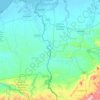 Mapa topográfico Río Zarumilla, altitud, relieve