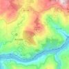 Mapa topográfico Ancede, altitud, relieve