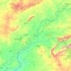 Mapa topográfico Lunavada Taluka, altitud, relieve
