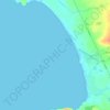Mapa topográfico Laggan Bay, altitud, relieve