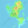 Mapa topográfico Соловецкий остров, altitud, relieve
