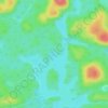 Mapa topográfico Daisy Lake, altitud, relieve