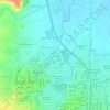 Mapa topográfico 16 de Julio, altitud, relieve