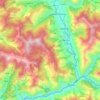 Mapa topográfico Aut, altitud, relieve