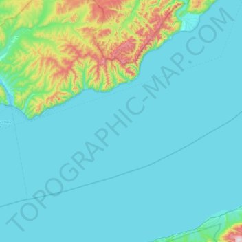 Mapa topográfico Листвянское городское поселение, altitud, relieve