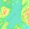 Mapa topográfico Cameron Lake, altitud, relieve