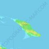 Mapa topográfico Heron Island, altitud, relieve