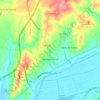 Mapa topográfico Carapinheira, altitud, relieve