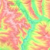 Mapa topográfico Широковская сельская община, altitud, relieve