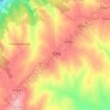 Mapa topográfico Cela Nova, altitud, relieve