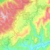 Mapa topográfico Tutazá, altitud, relieve