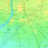Mapa topográfico Maninagar Taluka, altitud, relieve