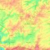 Mapa topográfico Les Bons Villers, altitud, relieve