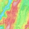 Mapa topográfico Sonthonnax-la-Montagne, altitud, relieve