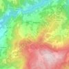 Mapa topográfico Ribeiradio, altitud, relieve